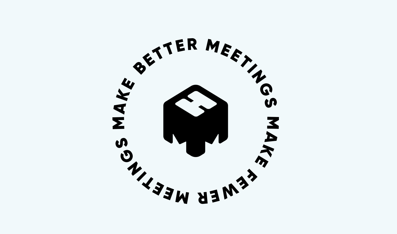 Fewer meetings make better meetings（会議が少ないと、良い会議を生み出す）と mmhmm ロゴ