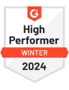 G2 High Performer Winter 2024 Award Badge