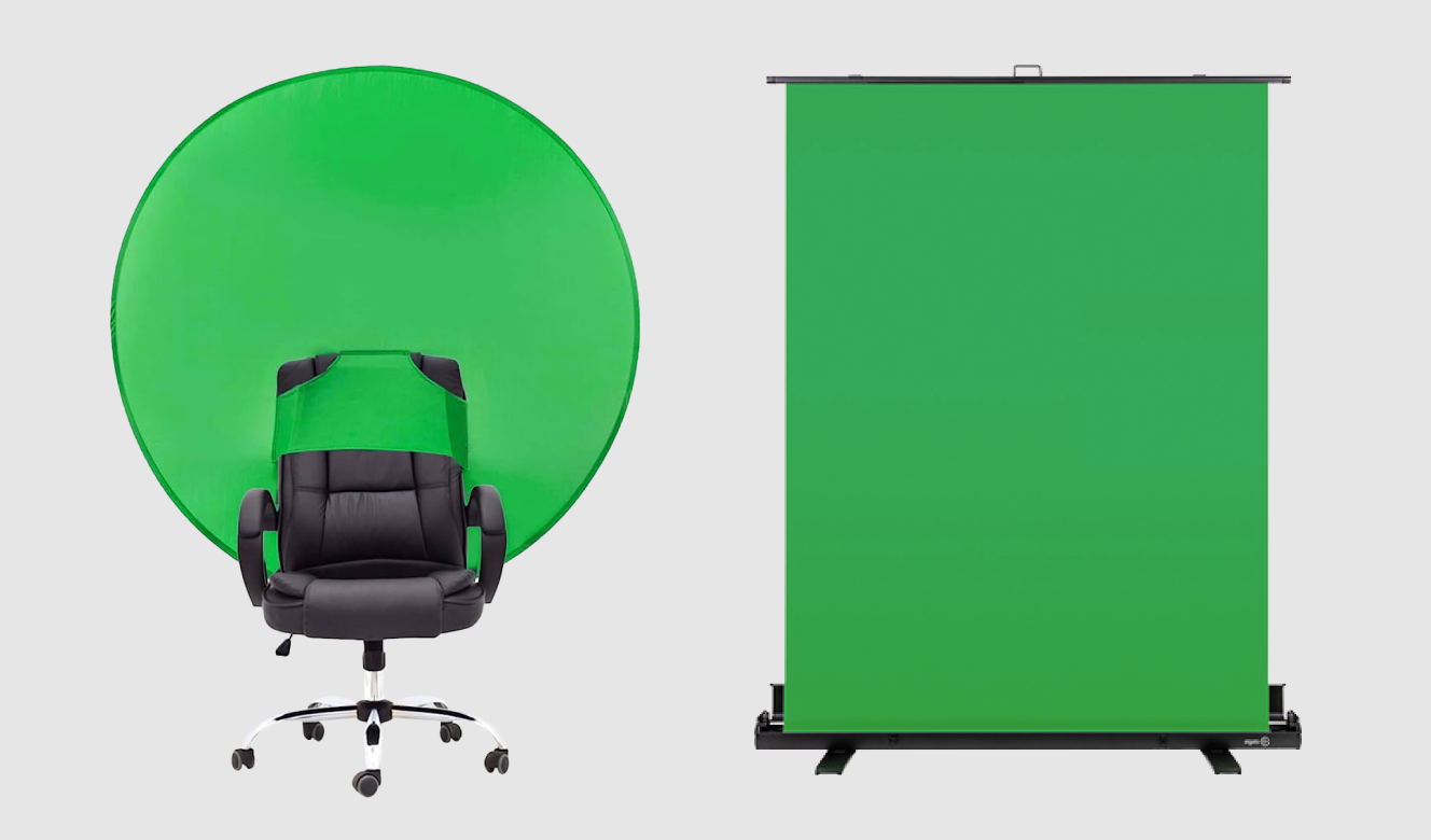Two kinds of green screens
