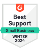 G2 Best Support Small Business Award Badge